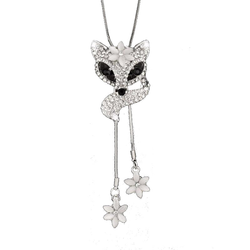 collier renard diamant