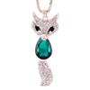 collier renard emeraude