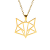 collier renard origami or