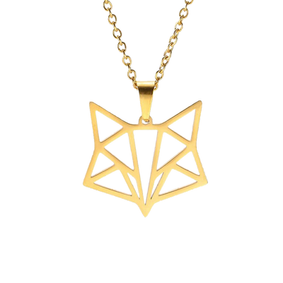 collier renard origami or
